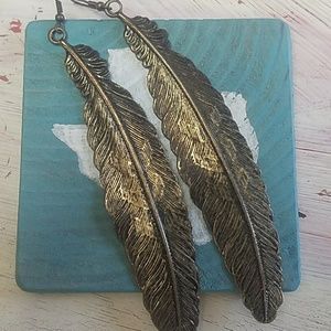 Huge Feather Earrings